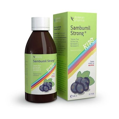 Самбумил Стронг сироп за деца – хранителна добавка, Doleran Pharma (Sambumil Strong Kids Syrup)