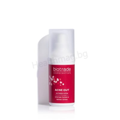 Акне Аут активен крем против пъпки 30 мл Biotrade (Acne Out Active Cream 30 ml Biotrade)