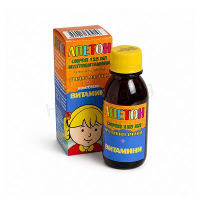 Апетон Сироп мултивитамин, Пчелно млечице + Витамини, 125мл, Apeton APETON syrup 125 ml