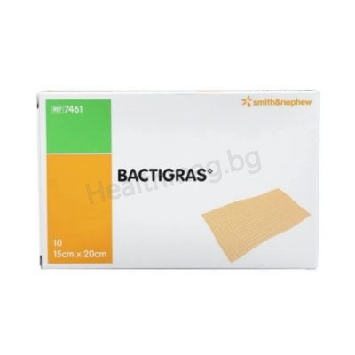 Бактиграс превръзка за рани 15 x 20 см, Smith & Nephew (Bactigras Wound Dressing 15 x 20 cm)