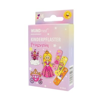 Детски пластири "Принцеси" х 10 бр, WUNDmed (Wundmed Kinderpflaster Prinzessin 10 pcs)