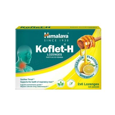 Кофлет пастили с пчелен мед и аромат лимон х 12 бр., Himalaya 