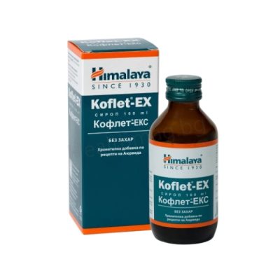 Кофлет-ЕКС сироп без захар 100 мл, Himalaya Wellness (Koflet EX Syrup 100 ml Himalaya)