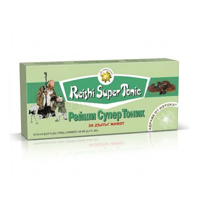 Рейши Супер Тоник за дълъг живот флакони x 10, TNT (Reishi Super Tonic Liquid Vials x 10) Хранителна добавка
