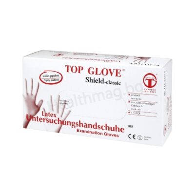 Ръкавици латекс с талк x100, Top Glove