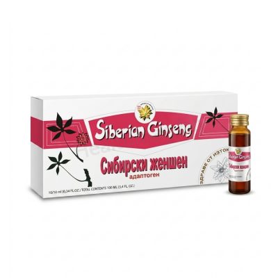 Сибирски женшен флакони x 10, TNT (Siberian Ginseng Liquid Vials x 10, TNT) Хранителна добавка
