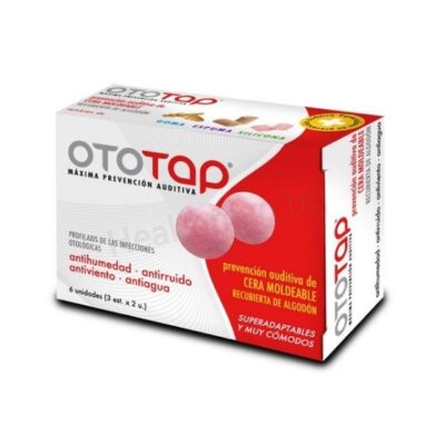 Тапи за уши памук и восък 6 броя, Ototap Ototap Wax Ear Plugs