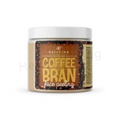 Тоалетни трици за лице с кафе 200 мл, Hristina Cosmetics (Coffee Bran Face Peeling 200 ml Hristina) Козметичен продукт