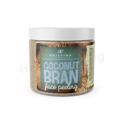 Тоалетни трици за лице с кокосoви стърготни 200 мл, Hristina Cosmetics (Coconut Bran Face Peeling 200 ml Hristina) Козметичен продукт