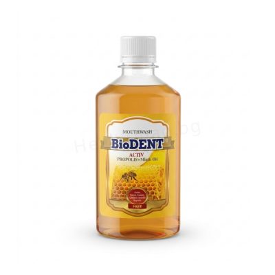 Вода за уста с прополис и ментово масло 300 мл, BioDent (BioDent Propolis Mouthwash 300 ml)