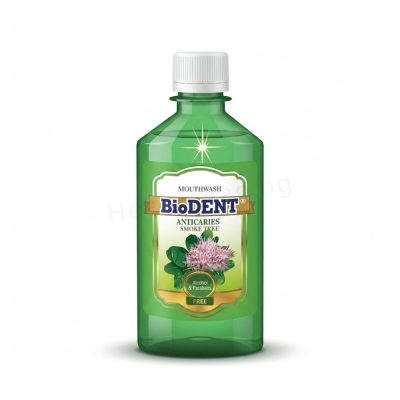 Вода за уста със смрадлика 300 мл, BioDent (BioDent Anticaries Mouthwash Smoke Tree 300 ml)