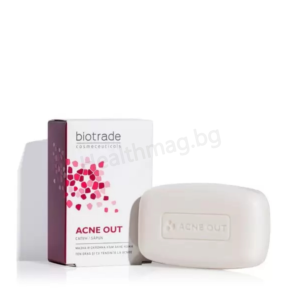 Акне Аут сапун за мазна и акнеична кожа 100 г, Biotrade (Acne Out Soap 100 g Biotrade)
