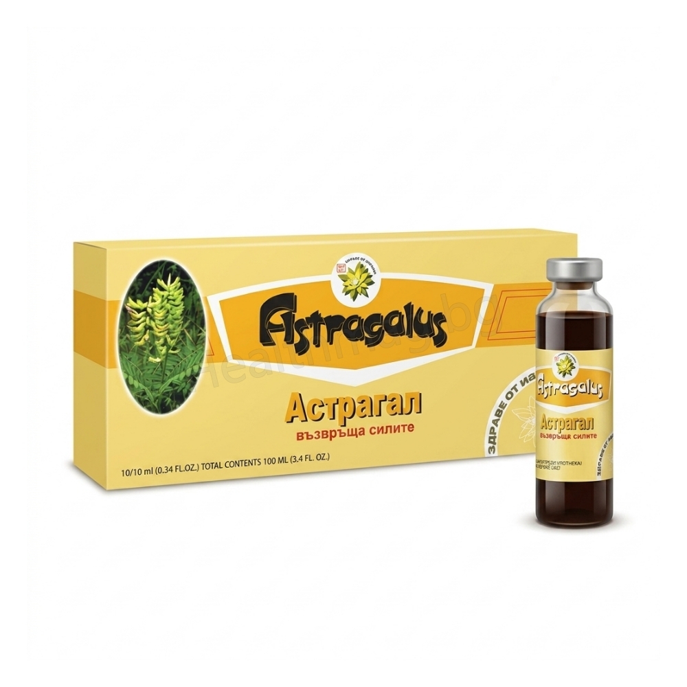 Астрагал флакони за подсилване на имунитета x 10, TNT (Astragalus Liquid Vials x 10) Хранителна добавка