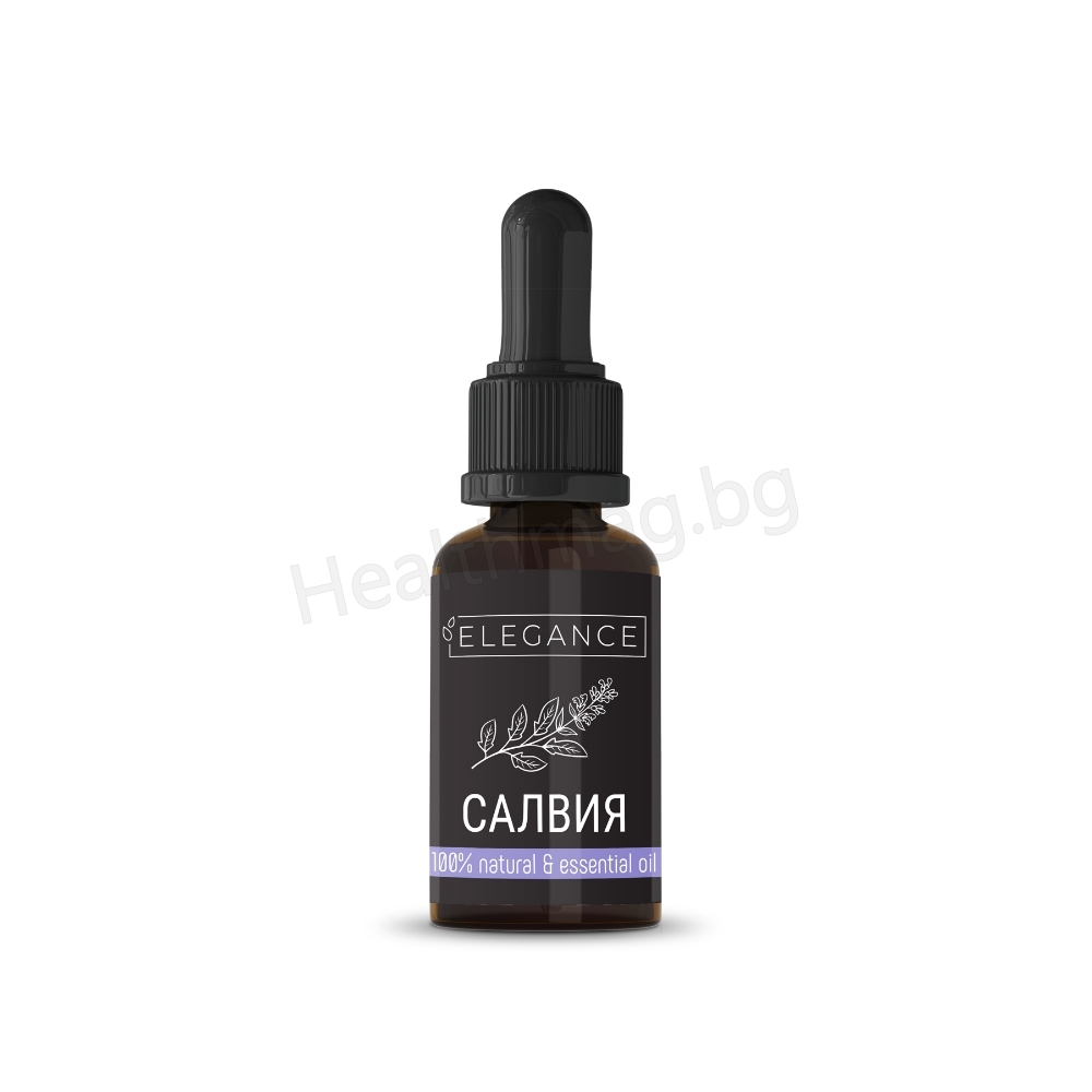 Етерично масло от Салвия 10 мл Elegance Clary Sage Essential Oil – Elegance Aromatherapy & Hormonal Balance
