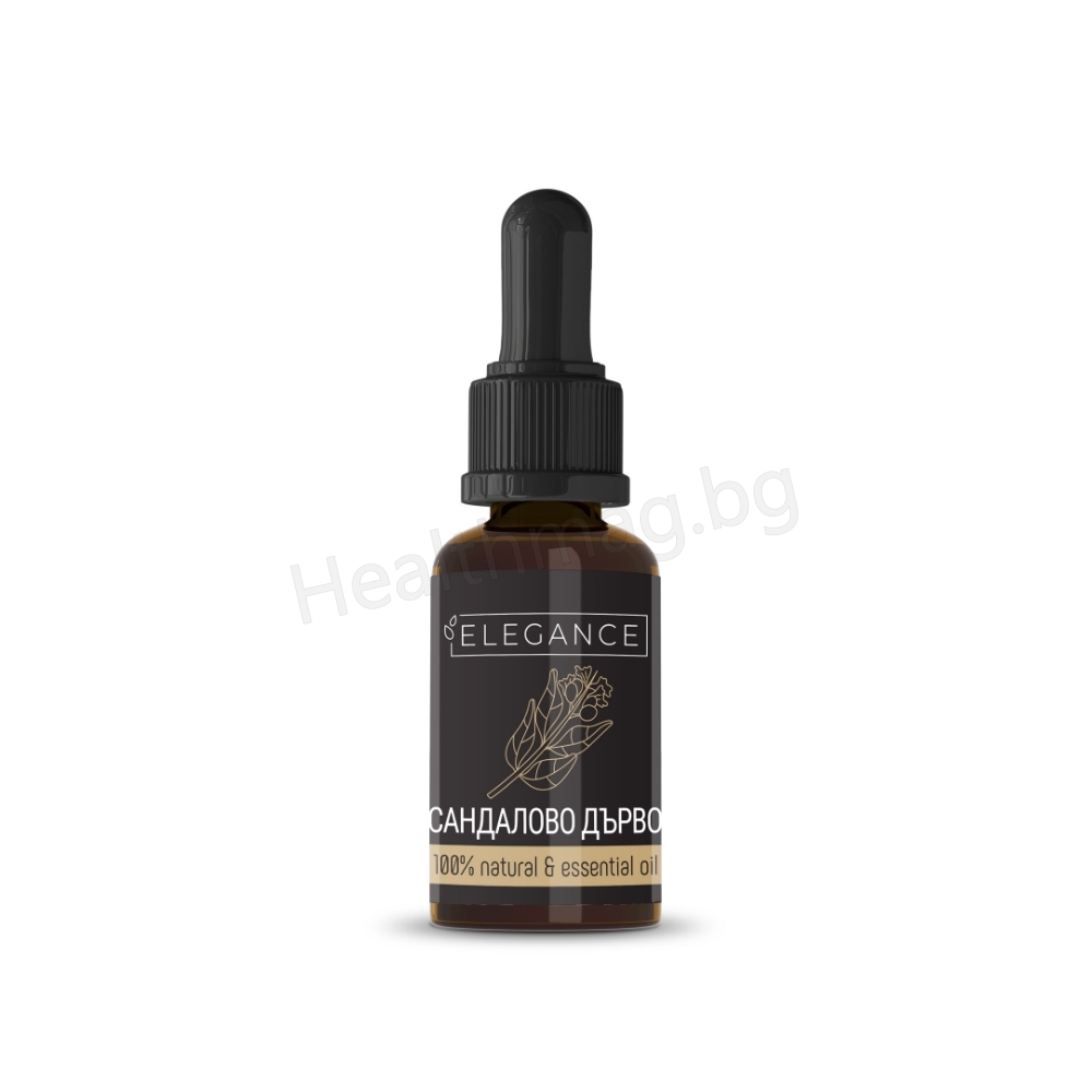 Етерично масло от Сандалово дърво 10 мл Elegance Sandalwood Essential Oil – Elegance Aromatherapy & Skin Enrichment