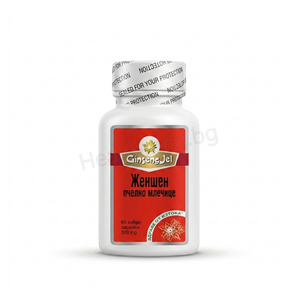 Женшен 500 mg капсули x 60, TNT (Ginseng 500 mg Capsules x 60) Хранителна добавка