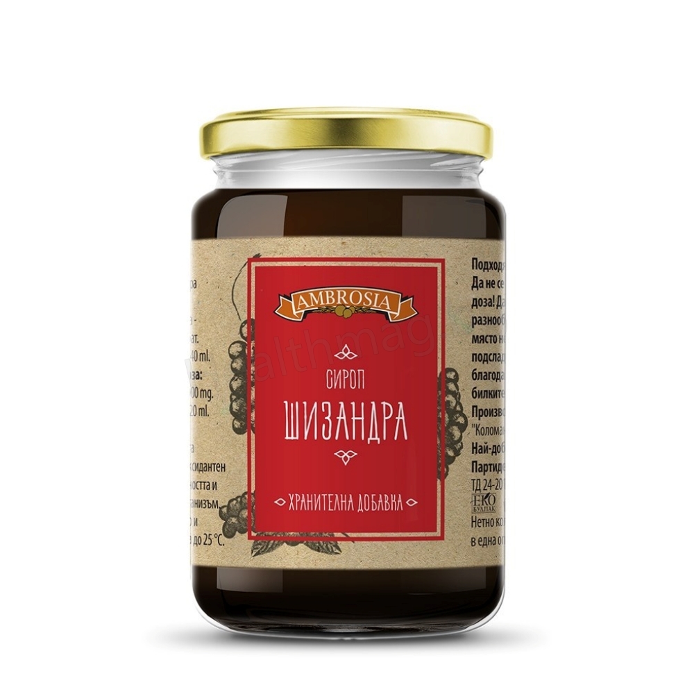 Сироп Шизандра 410 г, Ambrosia (Schisandra Syrup 410 g Ambrosia) Хранителна добавка
