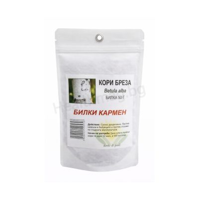 Бреза кори 50 г Билки Кармен Birch Bark – Carmen Detox & Urinary Support