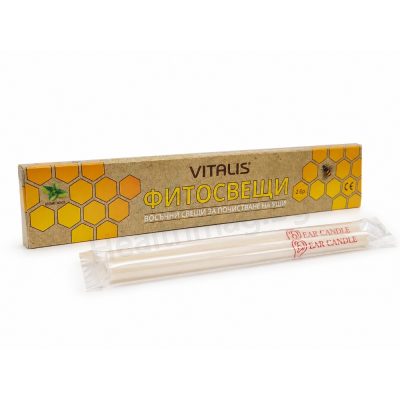 Фитосвещи за почистване на уши x 2 броя, Vitalis (Ear Candles x 2 pcs – VITALIS) 