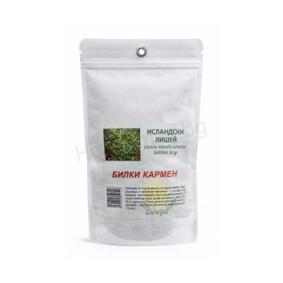 Исландски лишей 50 г Билки Кармен Iceland Moss – Carmen Respiratory & Digestive Support