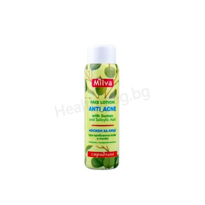 Лосион против акне със смрадлика 100 мл Милва Face losion anti acne with Sumac ans Salicylic Acid Milva