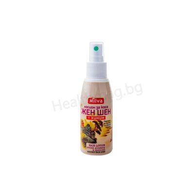 Лосион за коса Жен шен и Хинин 100 мл Милва Hair Lotion with Ginseng & Quinine – Anti-Hair Loss & Hair Growth Stimulating Care by Milva