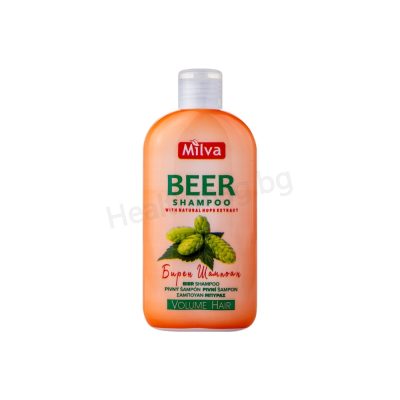 Шампоан Бирен 200 мл Милва Beer shampoo with natural hops ext. 200 ml Milva