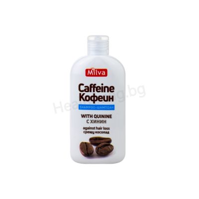 Шампоан с Кофеин и Хинин 200 мл Милва Milva Caffeine & Quinine Shampoo – Hair Growth & Anti Hair Loss Care