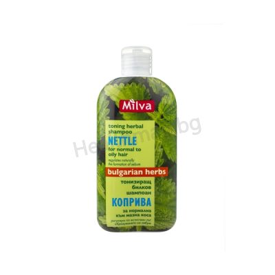 Тонизиращ билков шампоан с Коприва 200 мл Милва Milva Nettle Shampoo – Oil Control & Scalp Balancing Care