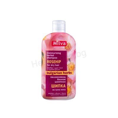Шампоан за коса с Шипково масло 200 мл Милва Milva Rosehip Shampoo 200 ml – Hydration & Hair Strengthening