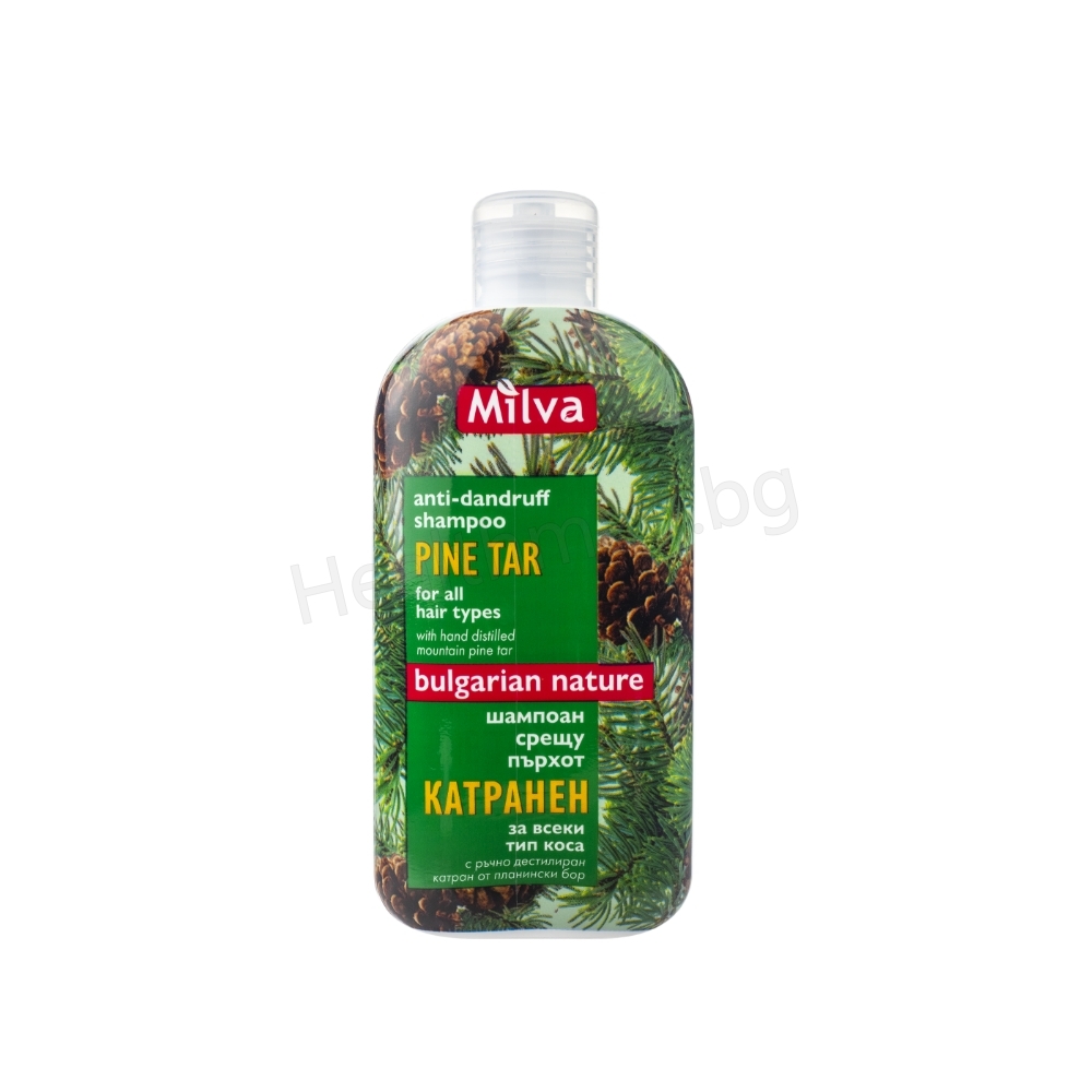 Шампоан за коса Катранен Милва Milva Pine Tar Shampoo 200 ml – Anti-Dandruff & Scalp Care