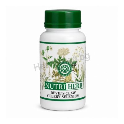 Дяволски нокът с целина и селен х 60 табл. – TNT  Devil's Claw with Celery and Selenium x 60 Tablets Nutri Herb - TNT