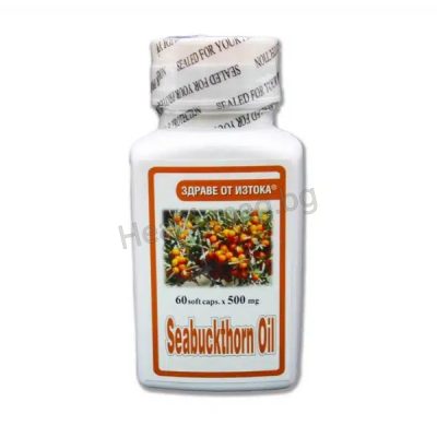 Масло от семена на Облепиха 500 мг х 60 капс. – TNT Seabuckthorn Seed Oil 500 mg x 60 Capsules TNT