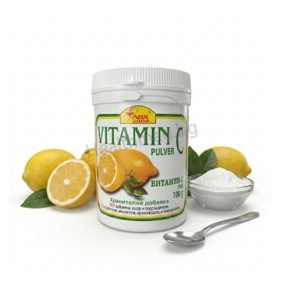 Витамин С на прах 100 г, АВХ-2008 Vitamin C Powder 100 g, AVH-2008