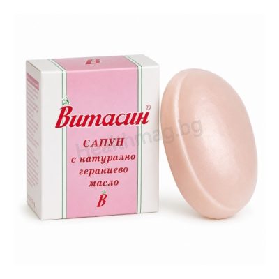 Сапун с гераниево масло 70 г – Витасин Vitasin Soap with Geranium Oil 70 g