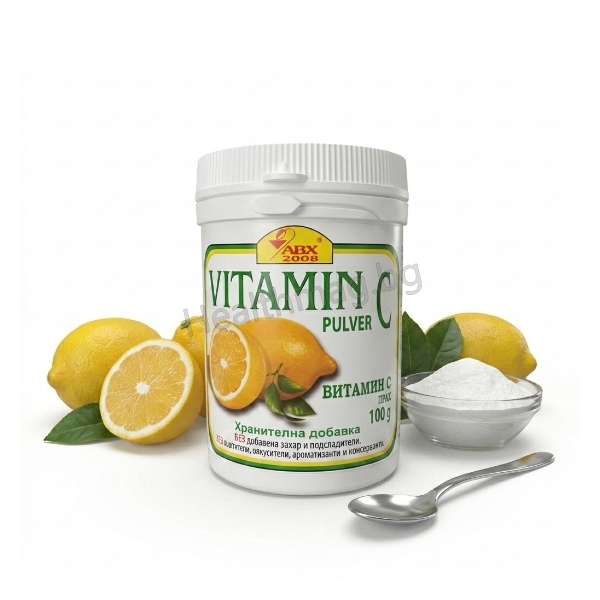 Витамин С на прах 100 г, АВХ-2008 Vitamin C Powder 100 g, AVH-2008