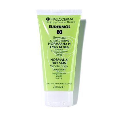 Еудермол 3 Емулсия за тяло за нормална и суха кожа 200 мл Eudermol 3 Body Emulsion for Normal and Dry Skin 200 ml