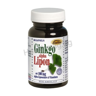 Гинко + Алфа Липоева Киселина х 60 капсули – Espara Ginkgo + Alpha Lipoic Acid x 60 Capsules Espara