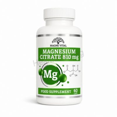 Магнезиев цитрат 810 mg х 60 капс. - Magne Vital Magne Vital Magnesium Citrate 810 mg, 60 Capsules