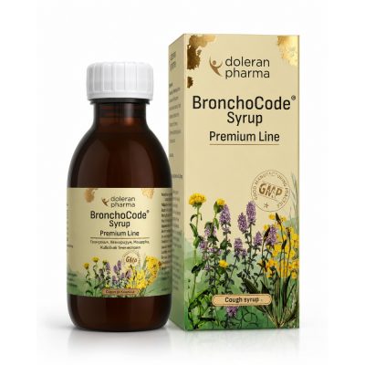 БронхоKод Сироп - Премиум 180 г, Doleran Pharma BronchoCode Syrup Premium 180g , Doleran Pharma