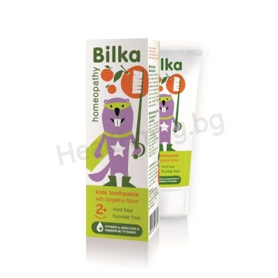 Паста за зъби за деца над 2 години 50 мл. - Bilka Homeopathy Bilka Homeopathy Kids Toothpaste 2+ with Tangerine Flavor