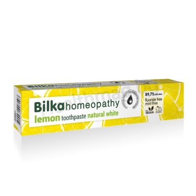 Паста за зъби Лимон 75 мл - Bilka Homeopathy Bilka Homeopathy Natural White Lemon Toothpaste