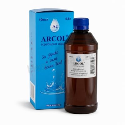 Сребърна вода 10 мг/л х 500 мл - Аркол Arcol Silver Water 10 mg/l x 500 ml