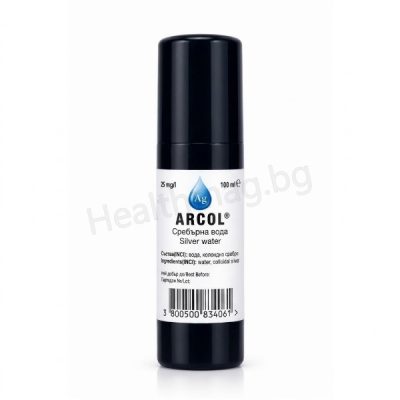 Сребърна вода Спрей 25 мг/л x100 мл - Аркол Arcol Silver Water Spray 25 mg/L – 100 ml
