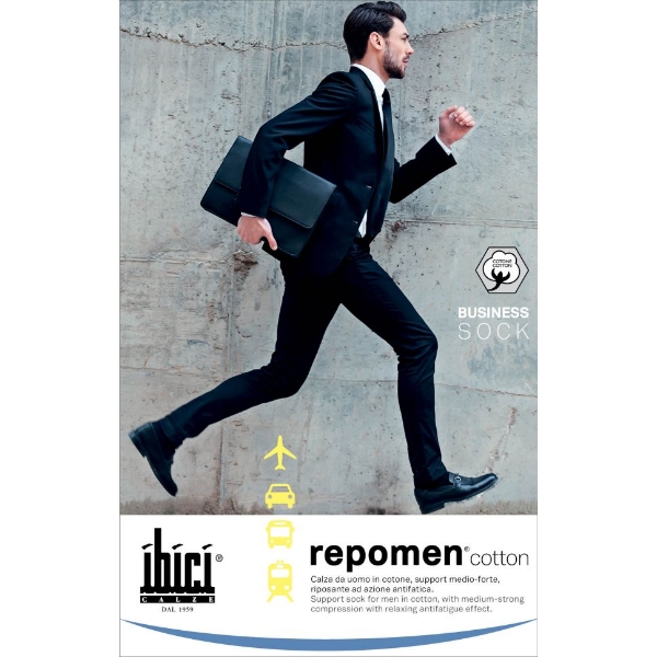 Мъжки компресивни 3/4 чорапи с памук 14/18 mmHg - Repomen Repomen Cotton Men’s Compression Knee-High Socks 14–18 mmHg