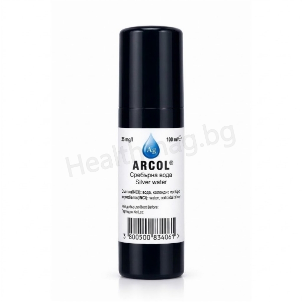 Сребърна вода Спрей 25 мг/л x100 мл - Аркол Arcol Silver Water Spray 25 mg/L – 100 ml